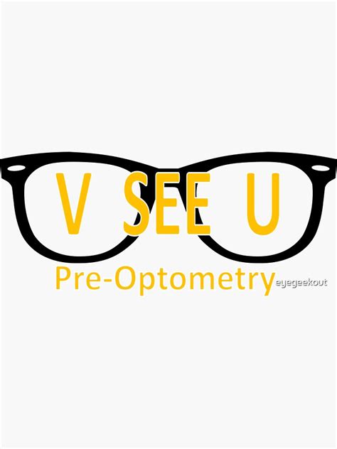 Vcu Pre Optometry Sticker For Sale By Eyegeekout Redbubble