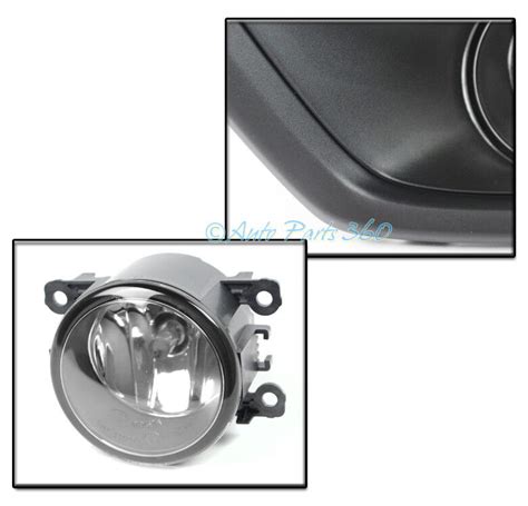 Front Bumper Driving Fog Light Lamp Chrome K Hid Kit Bezel For