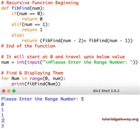 Python Fibonacci Series Program