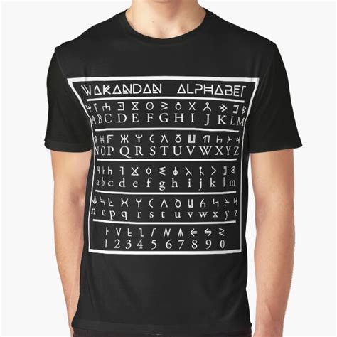 "WAKANDAN ALPHABET" T-shirt by viixiigfl | Redbubble