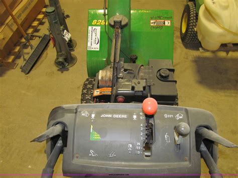 John Deere 828d Self Propelled Walk Behind Snow Blower In Des Moines Ia Item K5574 Sold