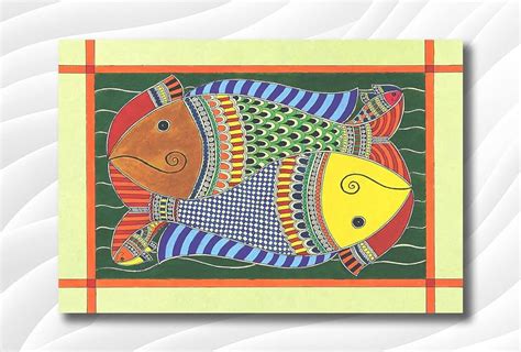 Sikki Grass Craft Handmade Indian Bihar Madhubani Fish 56 Off