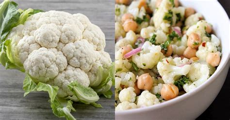 Ensalada De Coliflor Y Garbanzos Para Cualquier Momento Del D A