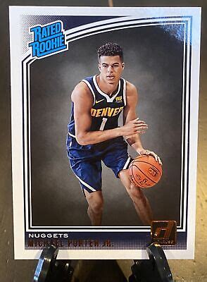 2018 Donruss 182 Michael Porter Jr Rated Rookie Denver Nuggets RC EBay