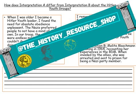 Hitler Youth activities Indoctrination with Interpretations Question. | Teaching Resources