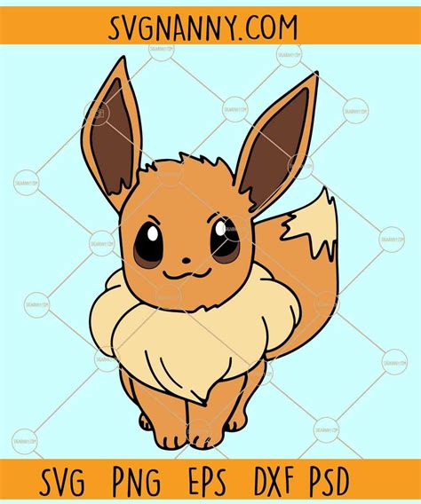 Eevee Svg Eevee Clipart Svg Eevee Vector Svg Eevee Png Eevee