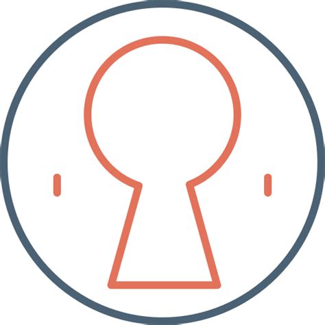 Keyhole Generic Outline Color Icon