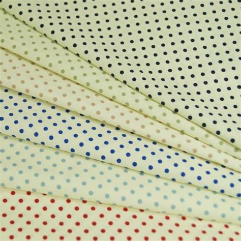 100 Cotton Poplin Fabric Rose Hubble 3mm Spots Polka Dots