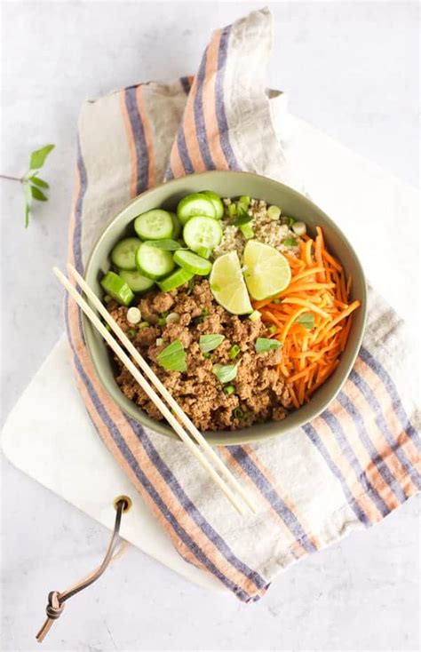 Indonesian Beef And Quinoa Bowl Seasonal Cravings
