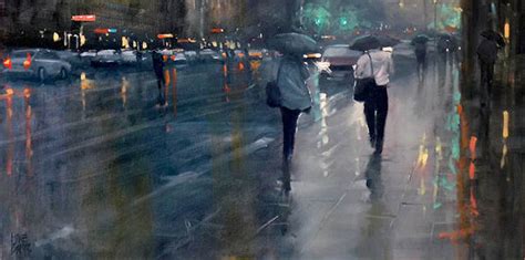 Beautiful Rain Paintings By Mike Barr Fubiz Media