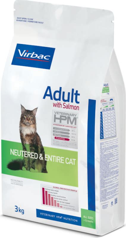 Virbac Veterinary HPM Ração seca para gato adulto salmão