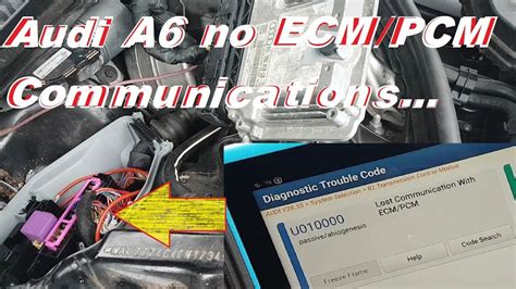 Audi A6 TDI 2012 No ECM PCM Communications No Crank No Start Fault