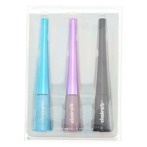 Metallic Liquid Eyeliner Set Multi Colored 3 Pack Claires Us