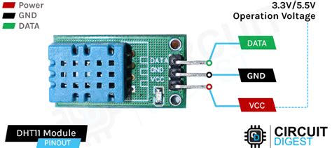 Dht Sensor Circuit Diagram Interfacing Dht With Nodemcu