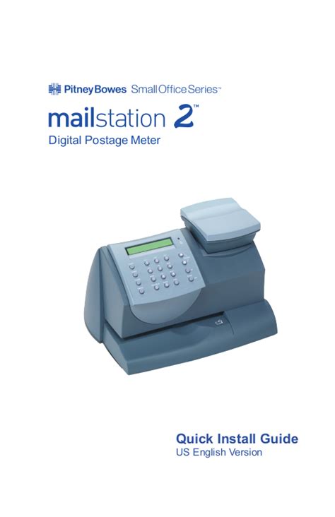 Pitney Bowes MAILSTATION 2 User Manual