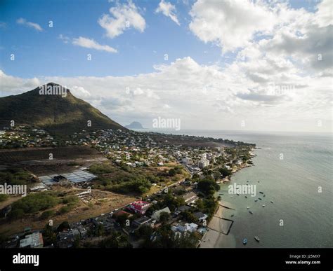 Aerial View: Le Morne Brabant, Mauritius Stock Photo - Alamy