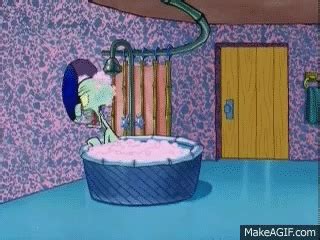 Spongebob And Patrick Interupt Squidward S Bath On Make A 15048 | Hot ...