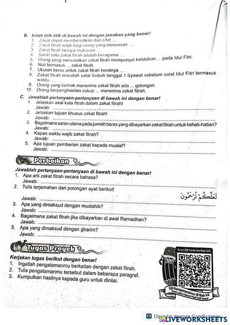 Fiqih Kelas 5 Live Worksheets