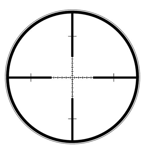 Angle Symmetry Reticle Telescopic Sight Military Transparent HQ PNG ...