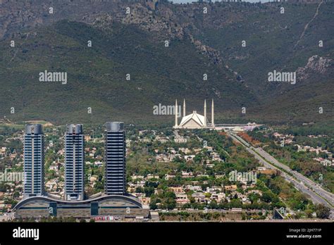 Aerial Vew Of Islamabad Bird Eye View Of Capital City Cityscape