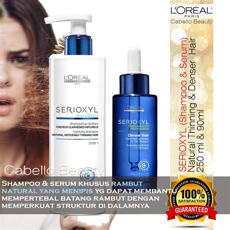 Jual Loreal Shampoo Serioxyl Natural Thinning Hair Denser Hair Serum