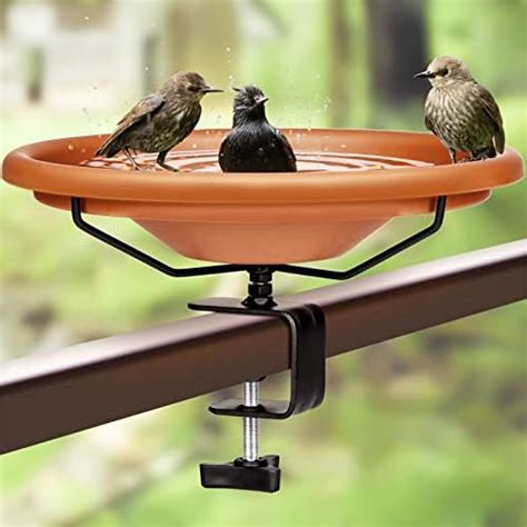 Deck Bird Bath Deck Mounted Birdbath With Detachable Unheated Bowl Spa