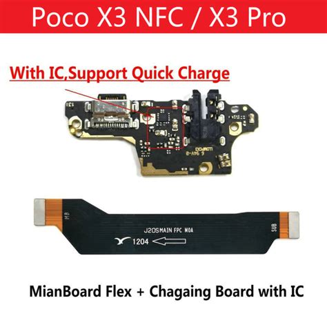 Bảng USB Sạc Đế Sạc Cổng Kết Nối Flex Dây Cáp Cho Xiaomi POCO X3 NFC