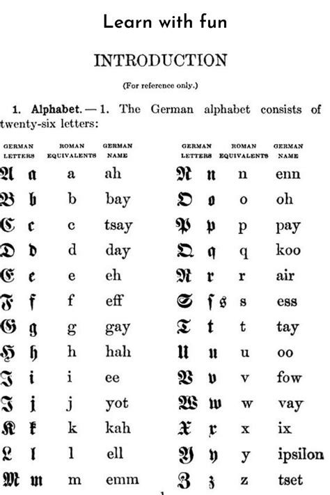 Old Script Germanic Alphabet Chart Free Download Artofit