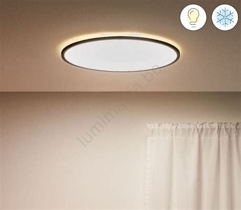 WiZ Dimbare LED Plafondlamp SUPERSLIM LED 32W 230V Zwart Wi Fi