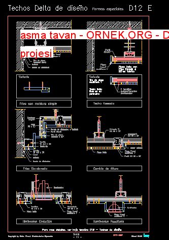 Asma Tavan Detay Izimi Dwg Projesi Autocad Projeler Hot Sex Picture