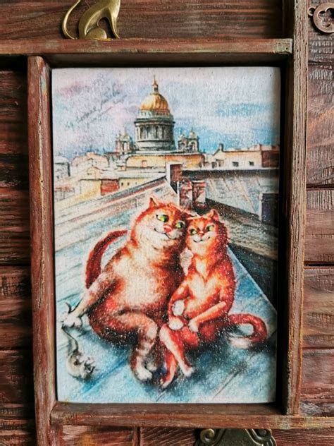 Ключница настенная,, Два кота,, Ключница в прихожую в интернет-магазине ...