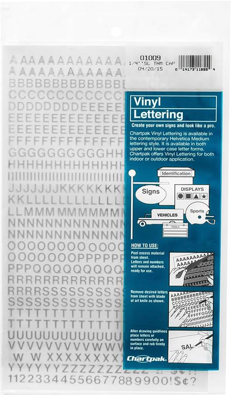 Amazon Chartpak Self Adhesive Vinyl Capital Letters And Numbers 1