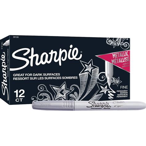 Sharpie Metallic Markers Fine Point Silver Holliston S Inc