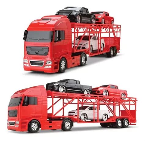 Caminh O Cegonheira Diamond Truck Pick Up De Fric O Cor Vermelho