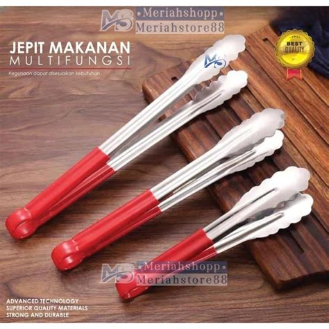 Jual GLOBAL TEBAL JEPITAN KUE ROTI MAKANAN HANDLE KARET GRIP MERAH