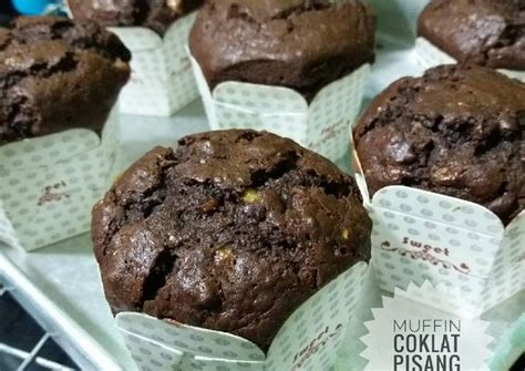 Resep Muffin Coklat Pisang Enak Praktis Moist Oleh Idaihsan Cookpad