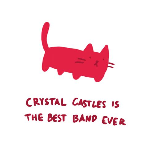 Crystal Castles Cat  By Hoppip