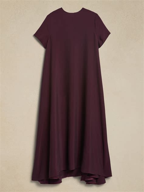 Banana Republic Aurelia Crepe Satin Maxi Dress International Shipping