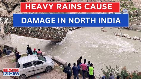 Live Heavy Rain Lashes North India Roads Completely Destroyed In