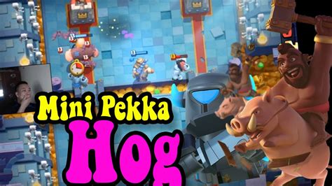 New Meta Hog Mini Pekka Cycle Never Dies Clash Royale Youtube