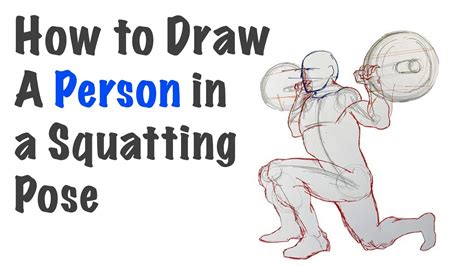 How To Draw A Person In A Squatting Pose YouTube