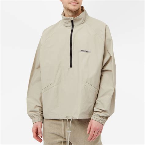 Fear Of God ESSENTIALS Half Zip Track Top Sage END