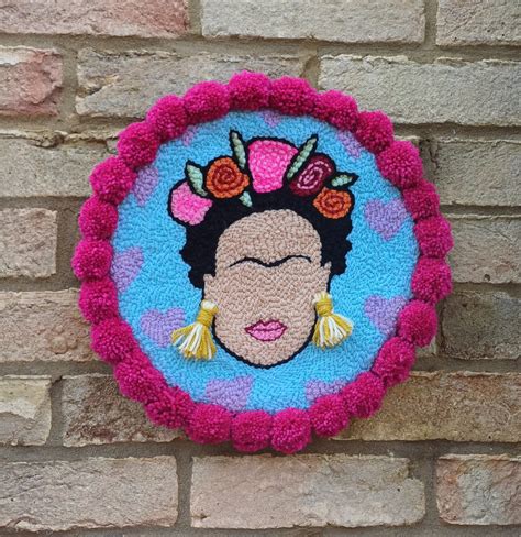 Frida Kahlo Punch Needle Wall Art Etsy