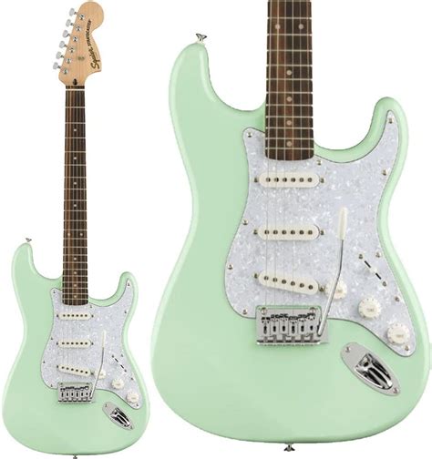 Squier Affinity Series Stratocaster Surf Green With White Pearloid