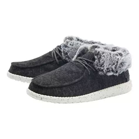 Womens Hey Dude Britt Fur Lined Shoes