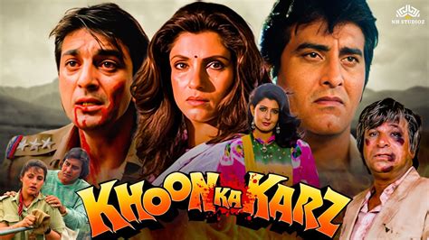 Vinod Khanna Sanjay Dutt 90 S Blockbuster Action Movie Khoon Ka Karz