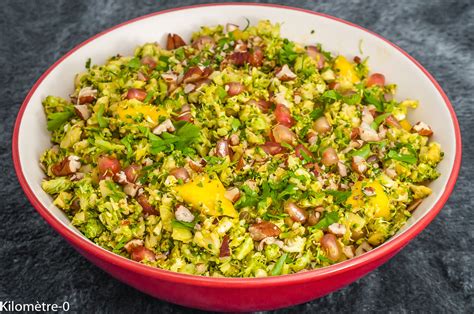 Salade De Brocolis Cru Mangue Et Grenade Kilom Tre