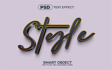 Style 3d Editable Psd Text Effect Graphic By Mdjahidul99519 · Creative Fabrica