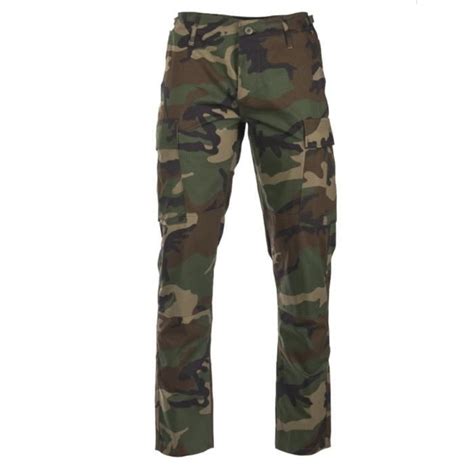 Pantalon Treillis Militaire Us Type Bdu Rs Slim Fit Woodland Vert