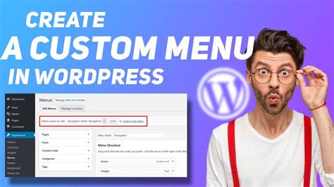 How To Create A Custom Menu In Wordpress Step By Step Youtube